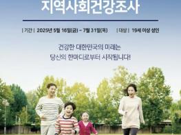 단양군, 2025년 지역사회건강조사 실시 기사 이미지