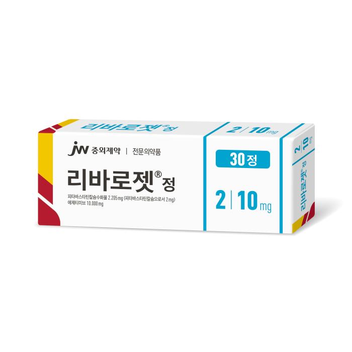 JW중외제약 ‘리바로젯 2/10㎎’, 이상지질혈증 2제 복합제 전체 시장 매출 1위 달성