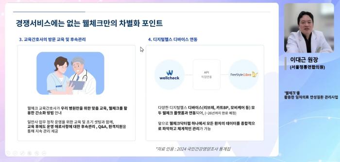 웰체크, '일차의료 만성질환 관리사업'의 디지털 해법 제시… 온라인 세미나에 의료진 5,600여 명 운집