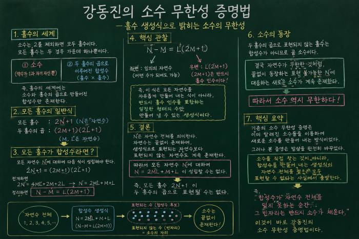 강동진의 소수 무한성 증명법을 기본증명법으로 해보소서 챗GPT, 소수를 연구하는 관점을 바꾼 것