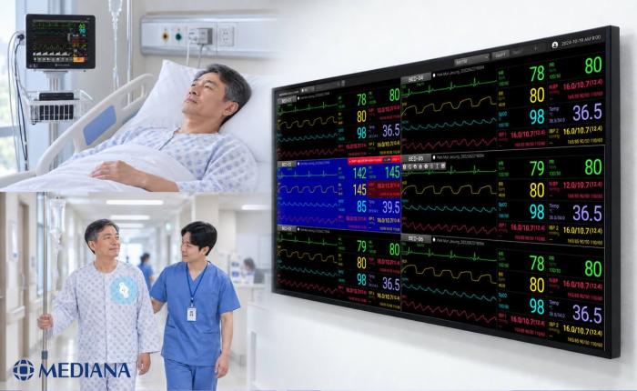 메디아나, 통합 모니터링 솔루션 누적 6,000병상 확보… 뉴성민병원, 김제우석병원 등 종합병원 중심 공급 확대