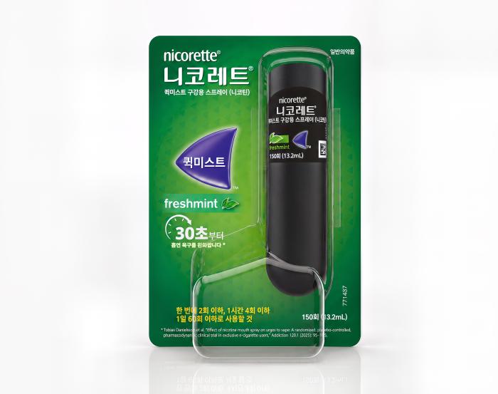 국내 최초 구강 스프레이 제형 금연보조제 ‘니코레트 퀵미스트’ 출시
