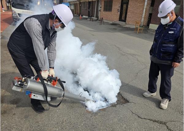 파주시, 시가지 하수구 해빙기 방역사업 추진