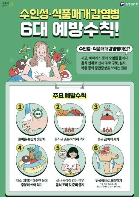 청주시 상당보건소, 여름철 장관감염증 예방수칙 준수 당부