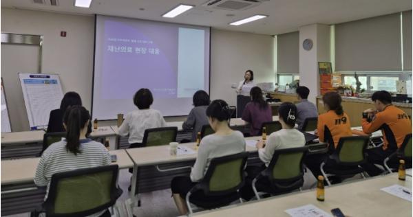 제천시보건소, 재난 대응 역량 강화를 위한 '현장응급의료소 도상훈련' 실시
